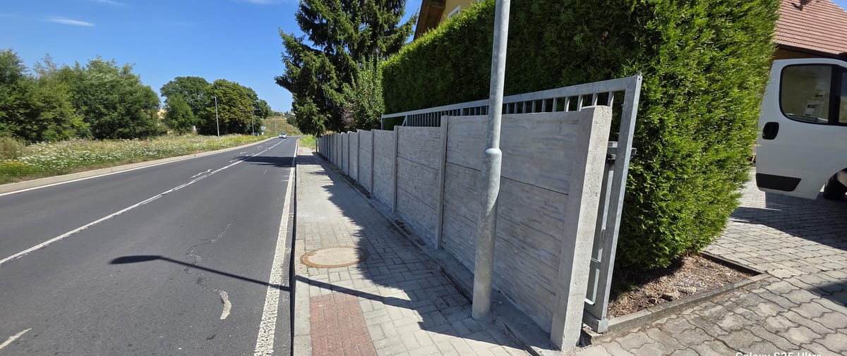 Realizace betonového plotu VM BETON 10