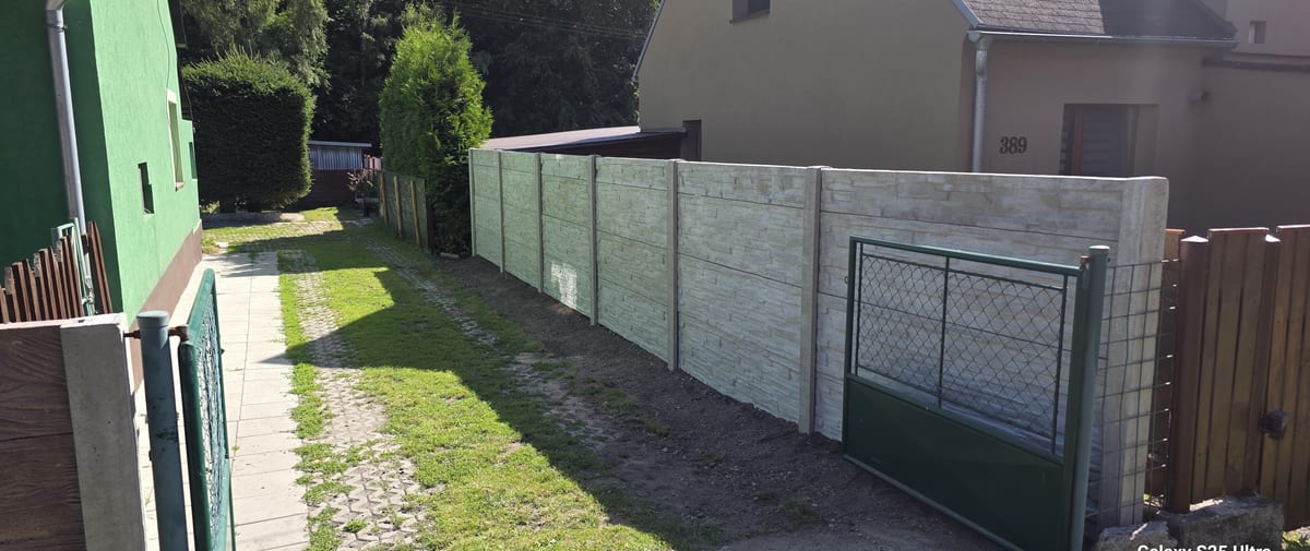 Realizace betonového plotu VM BETON 14