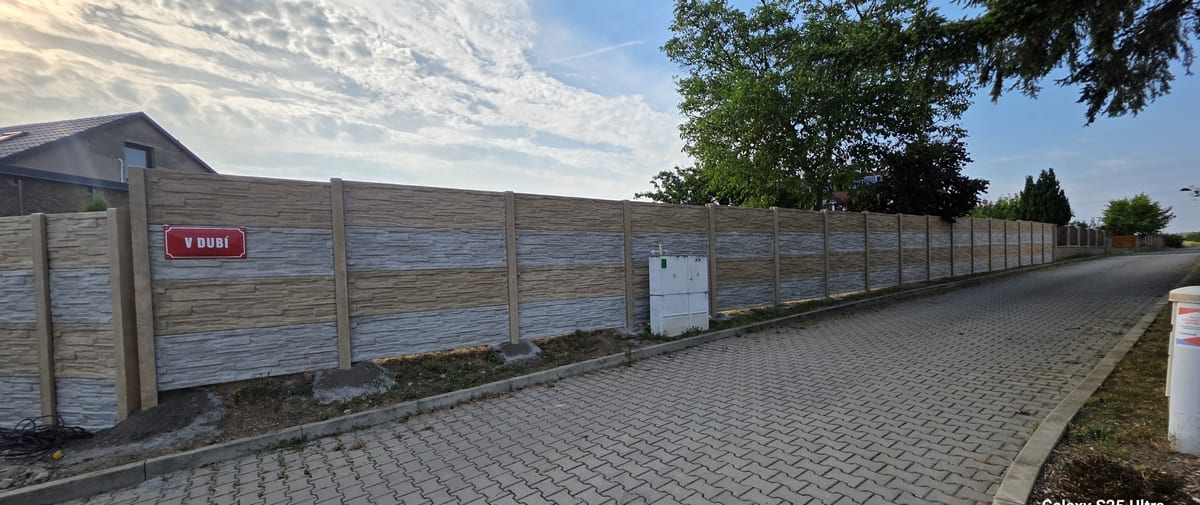 Realizace betonového plotu VM BETON 18