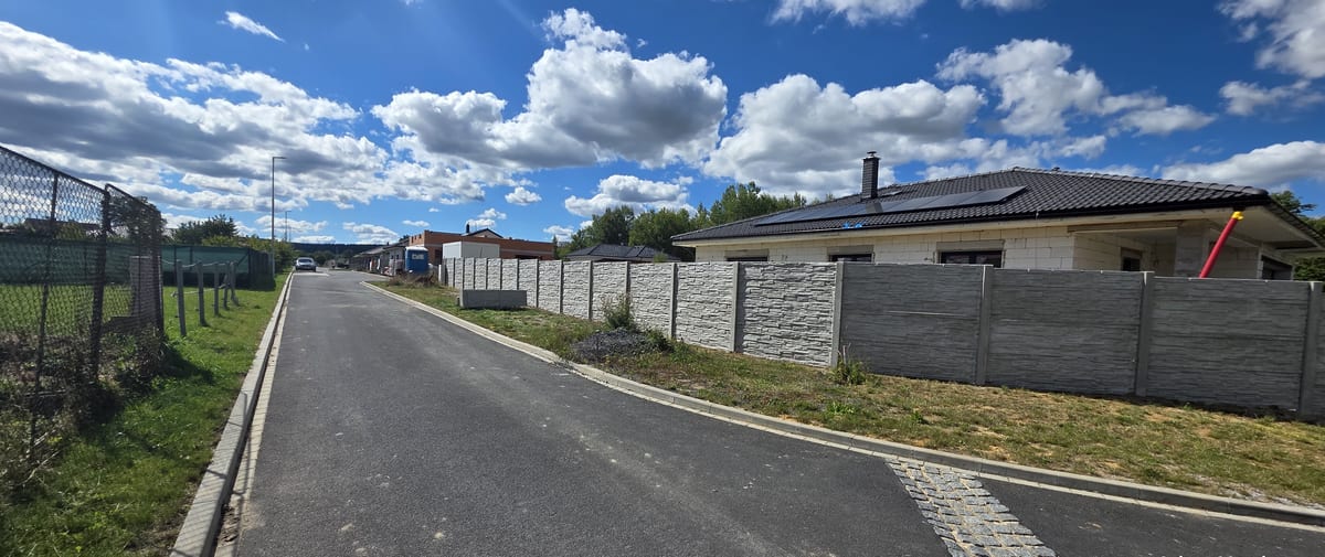 Realizace betonového plotu VM BETON 35