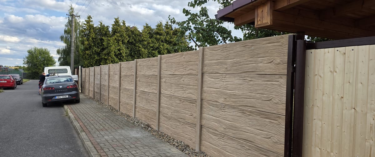 Realizace betonového plotu VM BETON 36