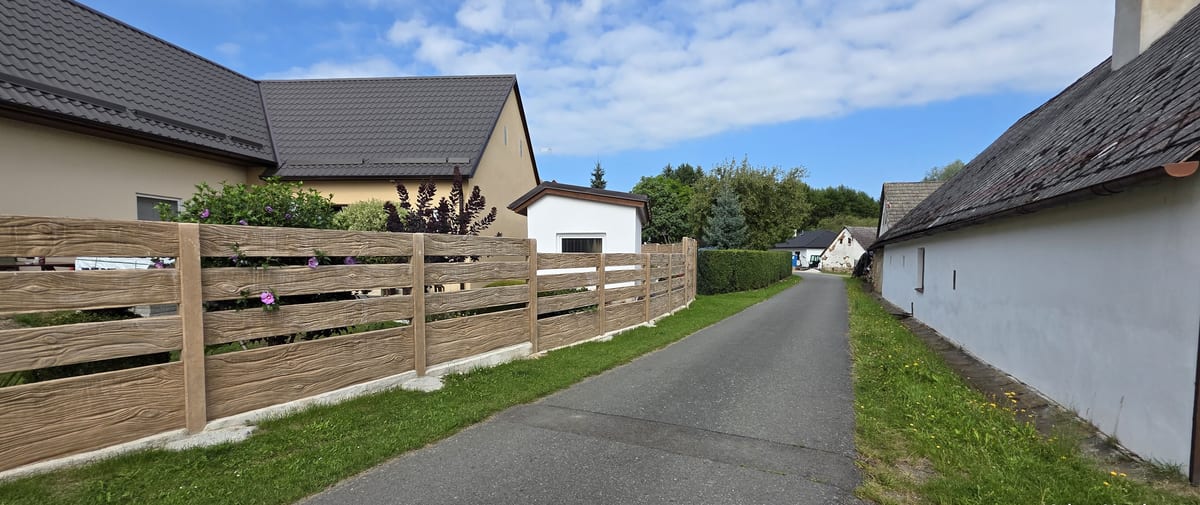 Realizace betonového plotu VM BETON 37