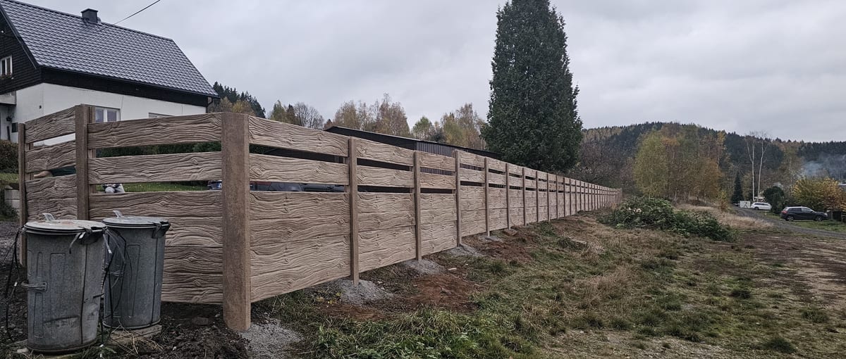 Realizace betonového plotu VM BETON 43