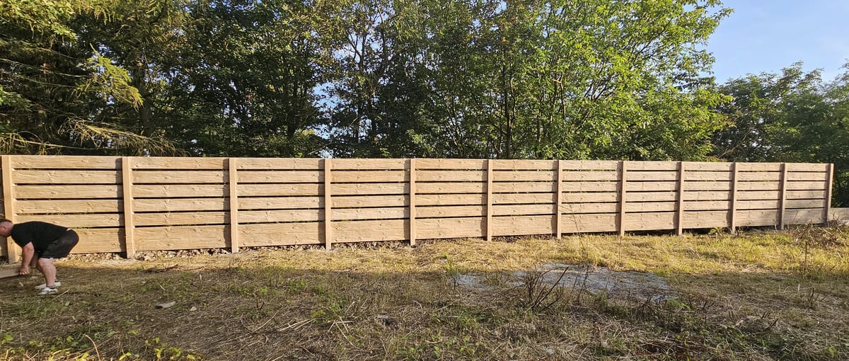 Realizace betonového plotu VM BETON 50